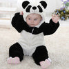 Cute Animal Panda One Piece Long Sleeve Cotton Newborn Baby Hooded Romper