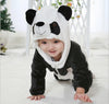 Cute Animal Panda One Piece Long Sleeve Cotton Newborn Baby Hooded Romper