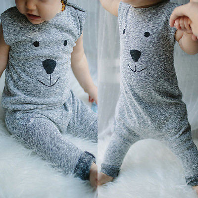 Winter Rompers Cute Toddler Baby Girl Boy Bear Jumpers