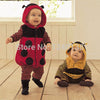 Toddler Fleece Ladybird Bee Costume Fancy Dress Romper Outfit