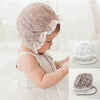 Cotton newborn hat infant lovely soft gilding topee kids sunscreen cap adjustable