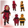 Toddler Fleece Ladybird Bee Costume Fancy Dress Romper Outfit